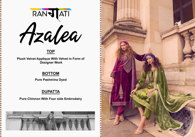 Azalea By Rangati Winter Wear Viscose Velvet Salwar Kameez Wholesale Price In Surat